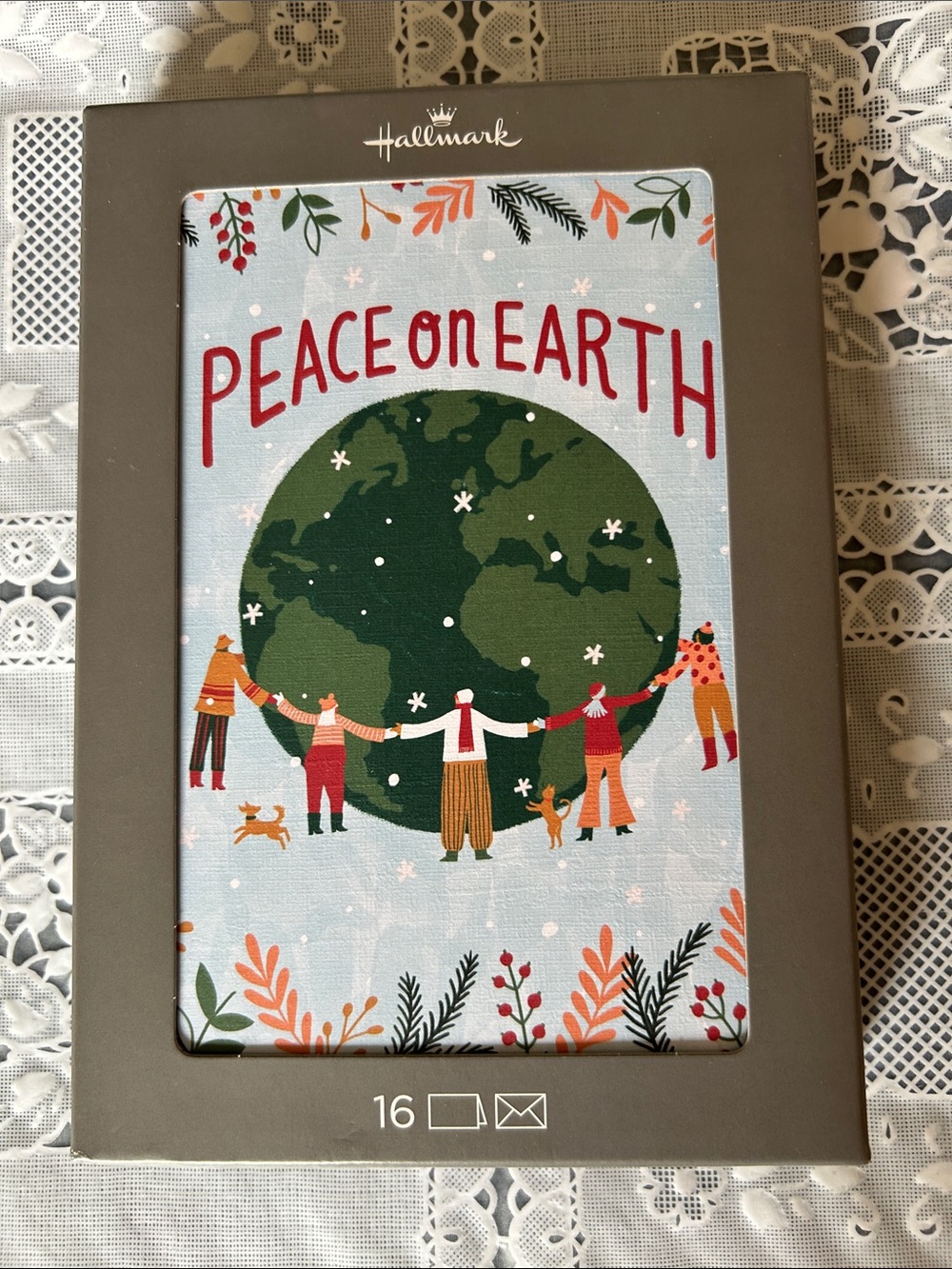 Hallmark Holiday Card Set - Green, Red & Orange